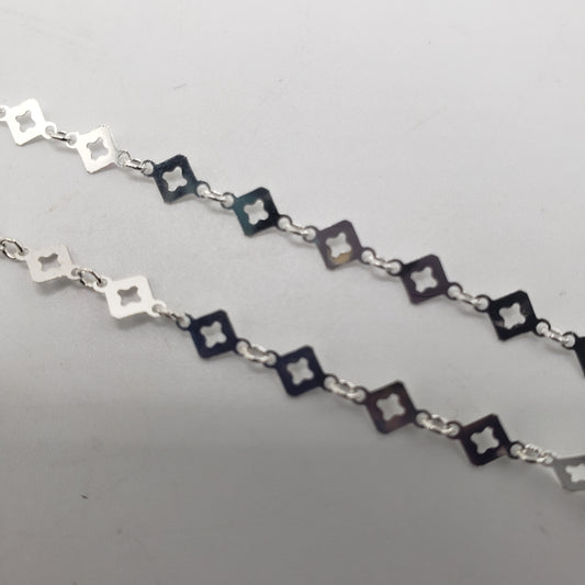 SS Decorative Flat Diamond Link Chain