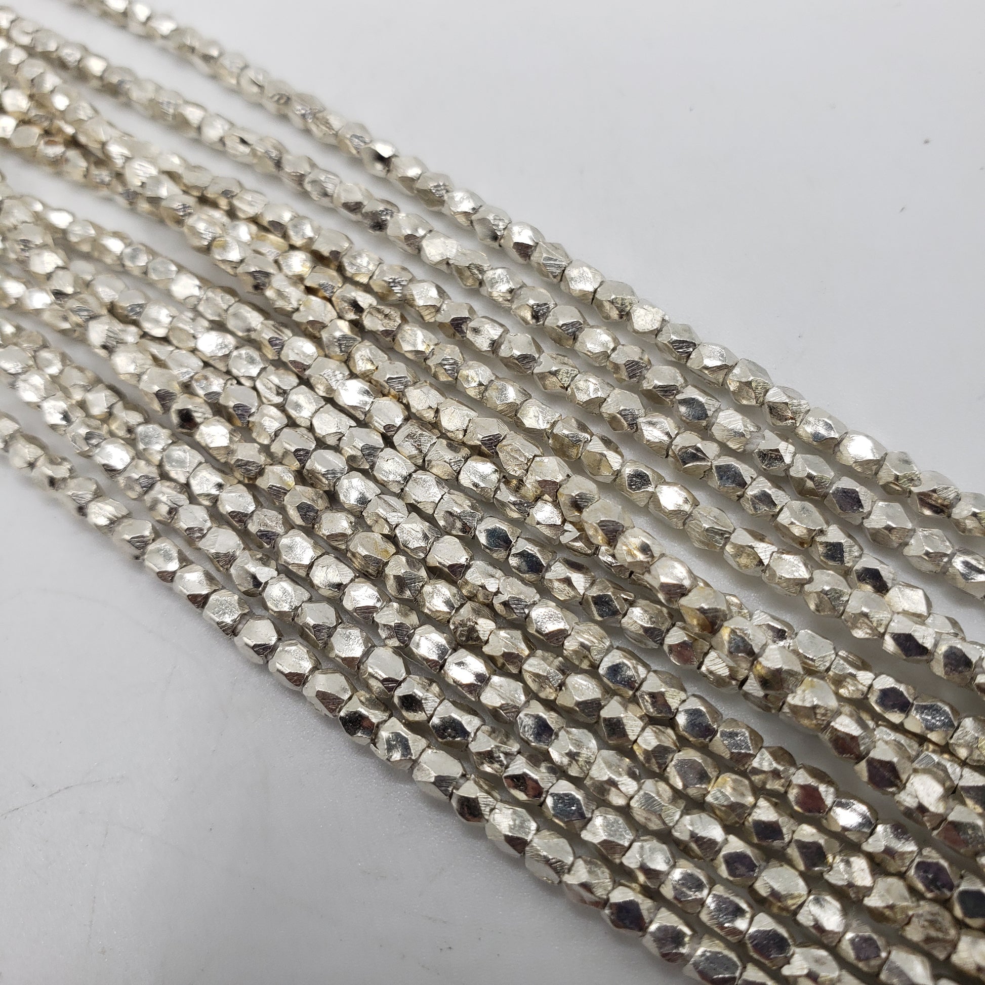SS Seed Bead Large Square Faceted Strand