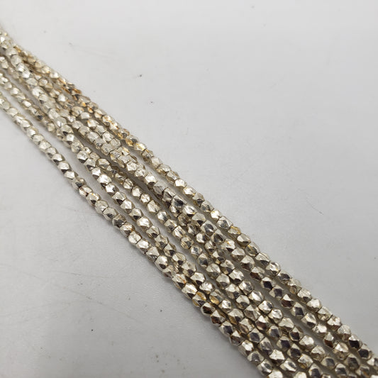 SS Seed Bead Medium Square Faceted Strand