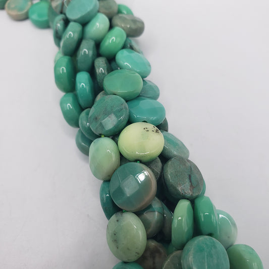 Grass Opal Faceted Coin