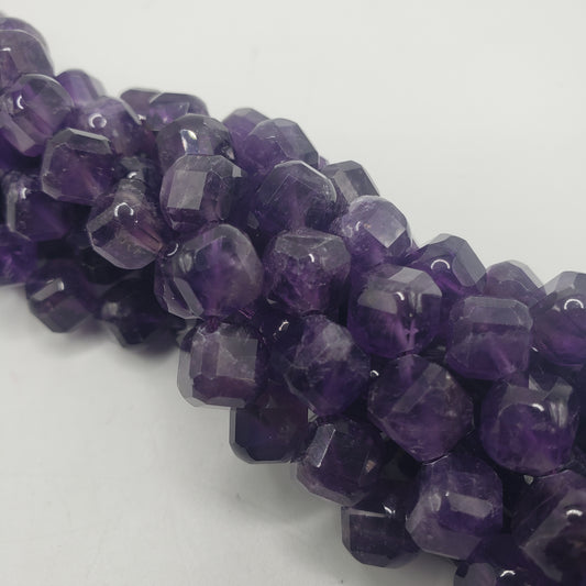 8mm Diaganal Cut Amethyst
