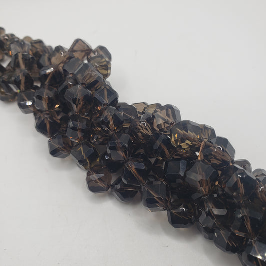 8mm Diaganal Cut Smokey Quartz