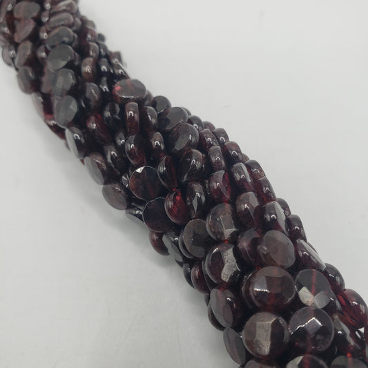 Garnet Coin Faceted