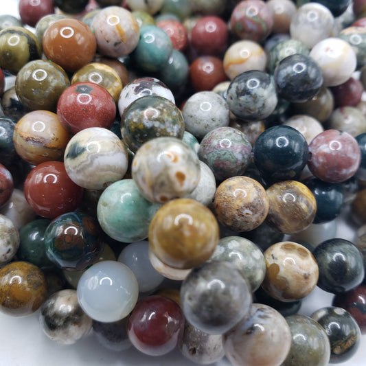 8mm Ocean Jasper