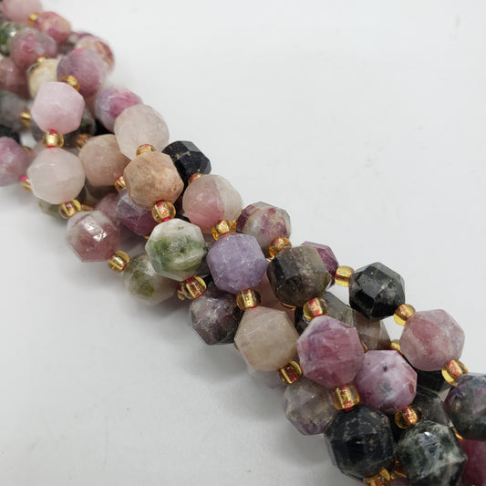 8mm Watermelon Tourmaline Cylinder