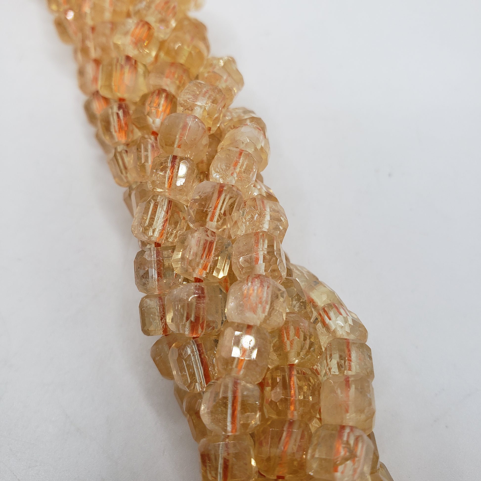 6mm Citrine Cube