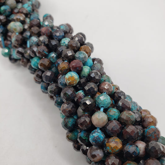 6mm Shattuckite Faceted