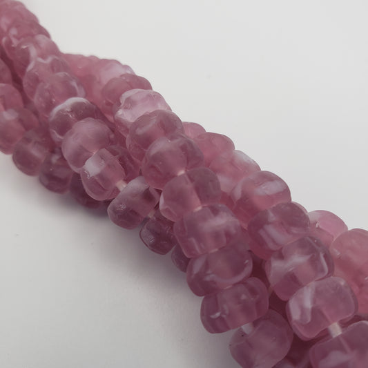 8mm Pink Glass Beads