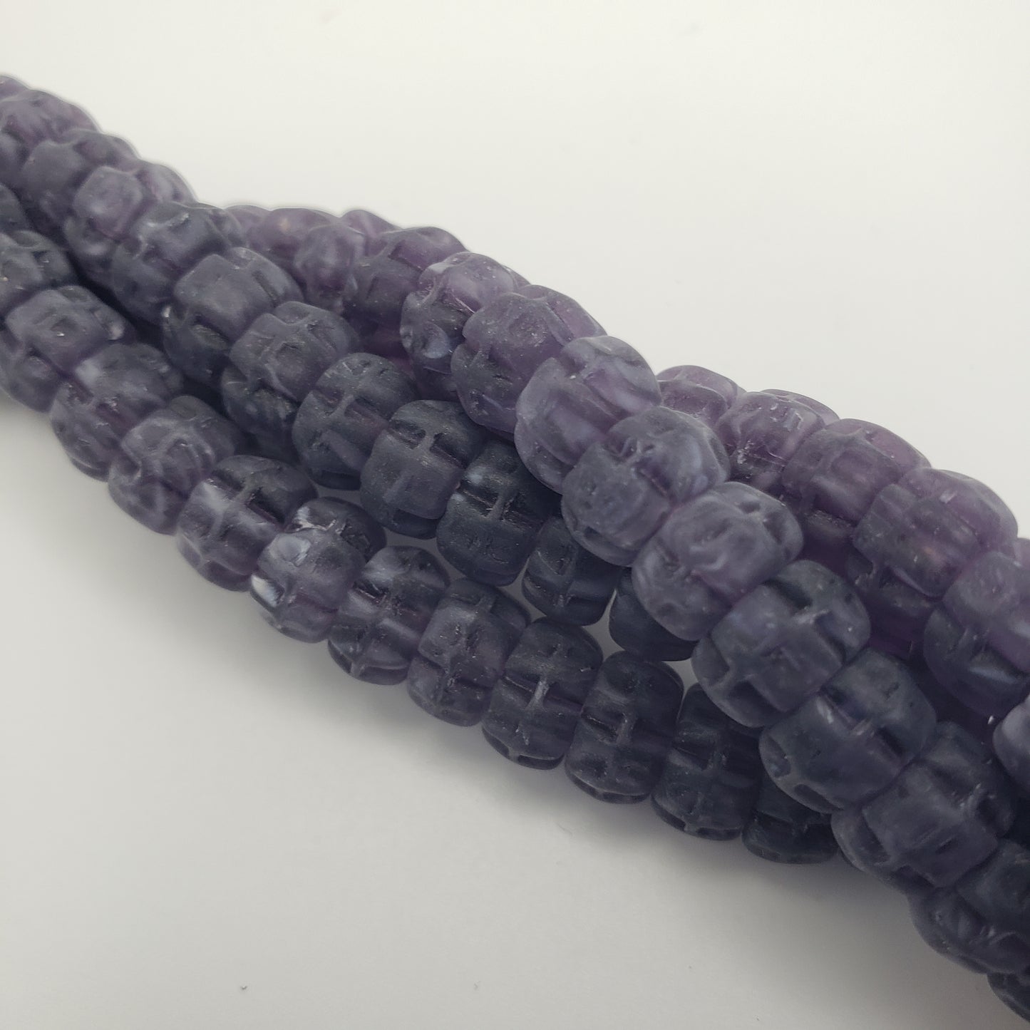 8mm Purple Glass Beads