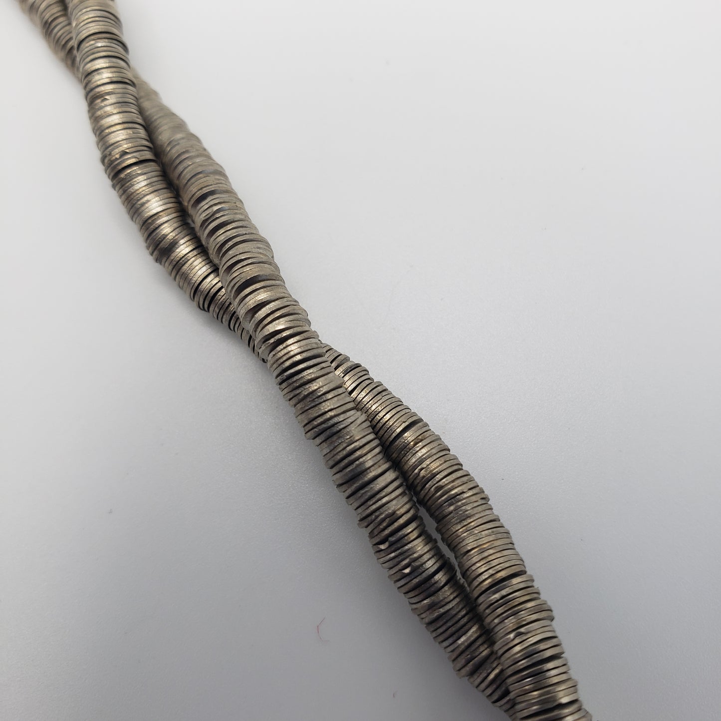 4mm Silver Flat Coin Beads