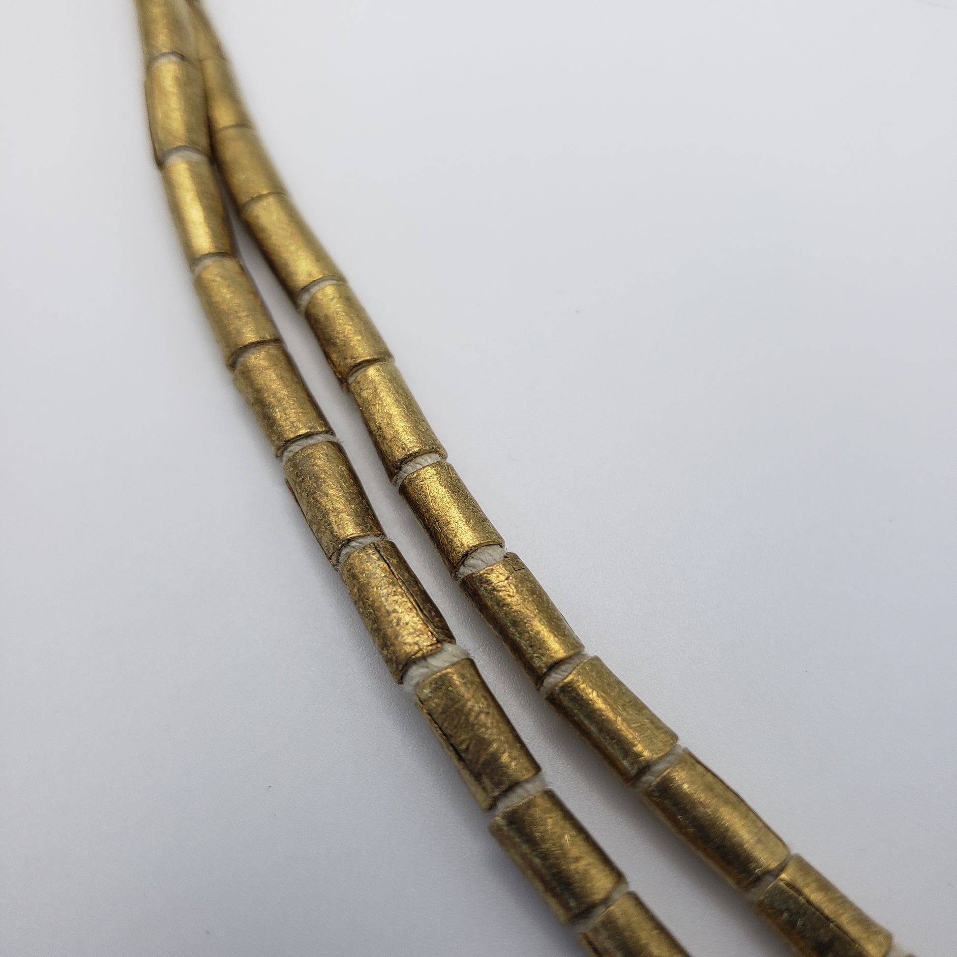 Large Gold Tube Beads