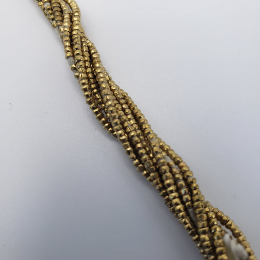 Golden Metal Seed Beads