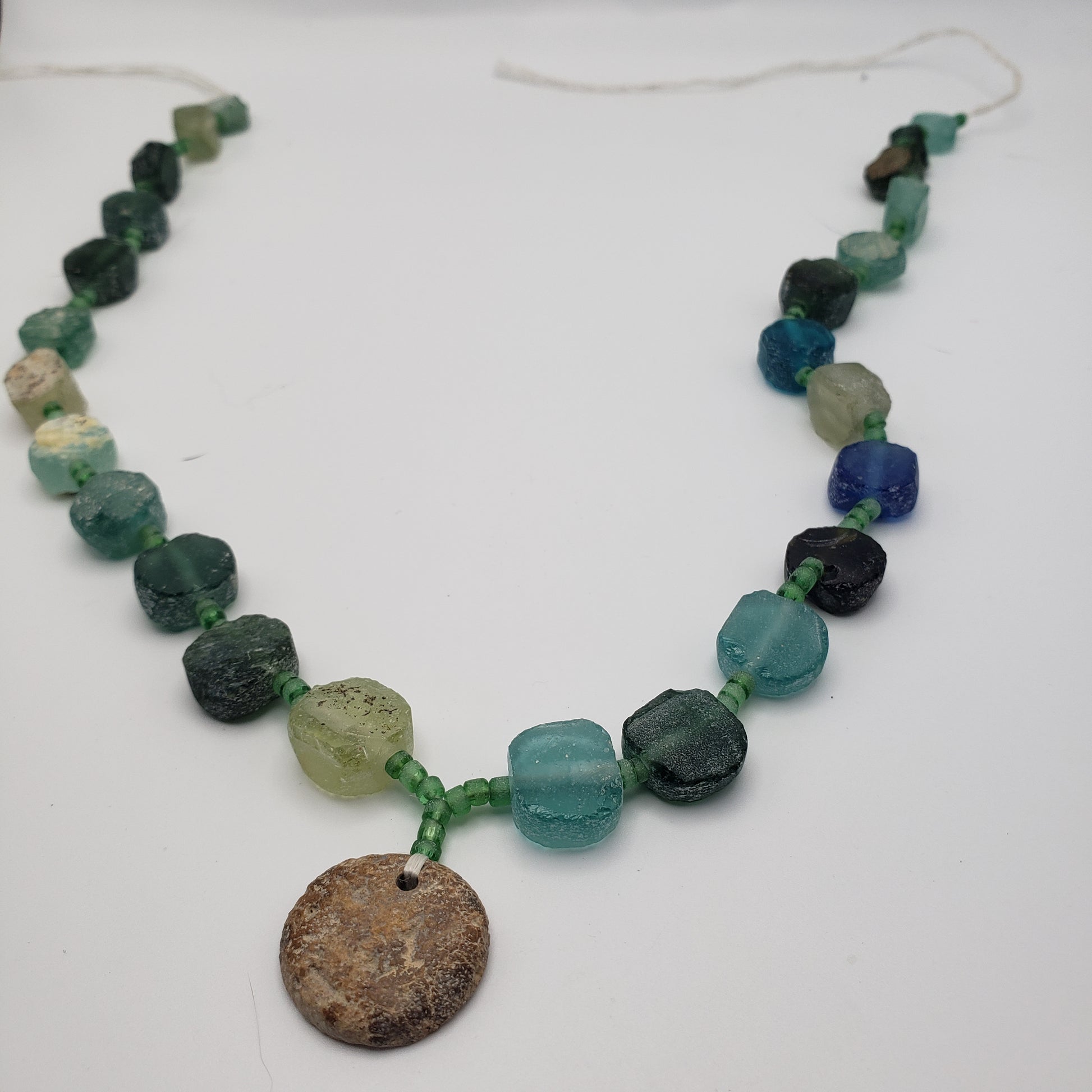 Glass With Pendant Necklace