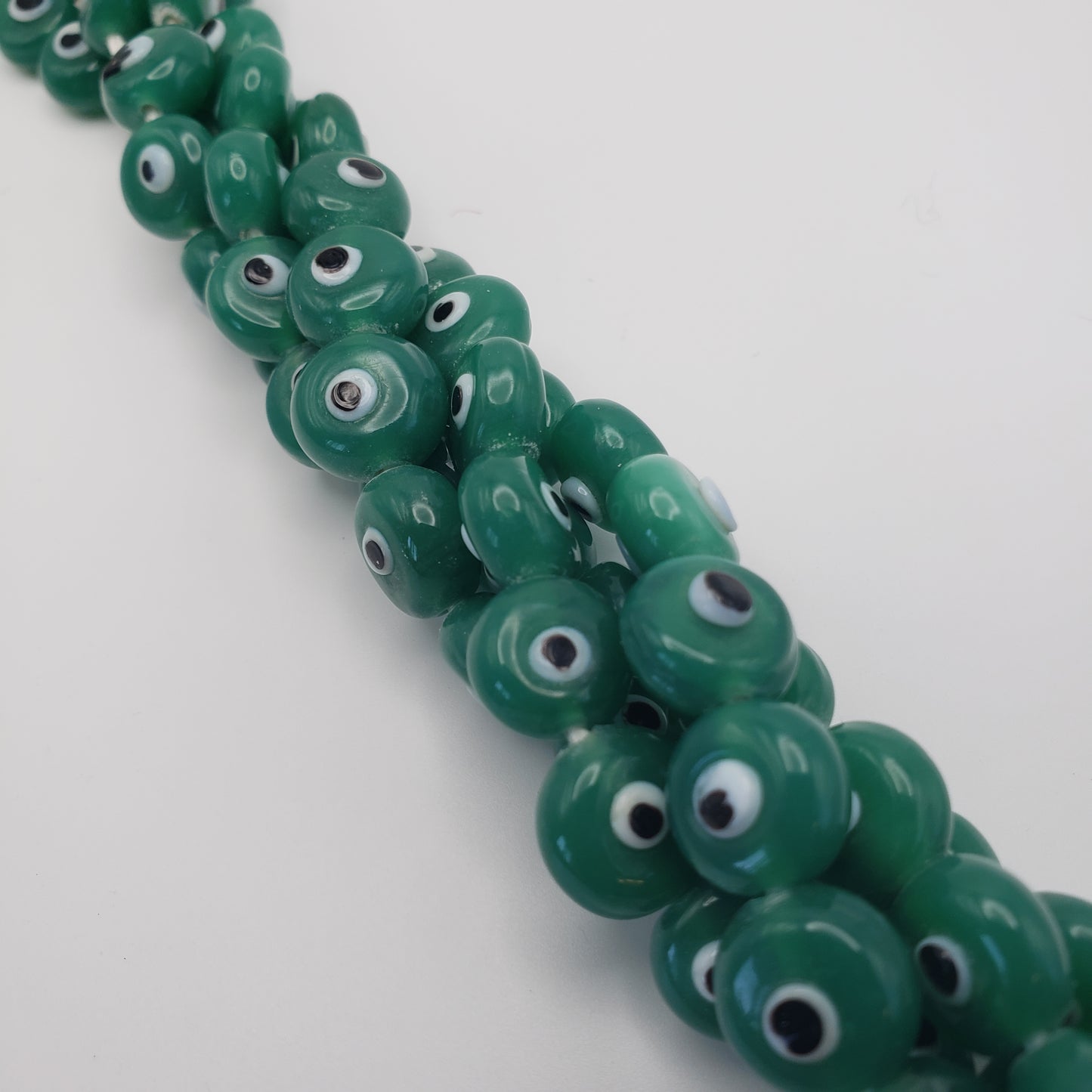Green Glass Evil Eye