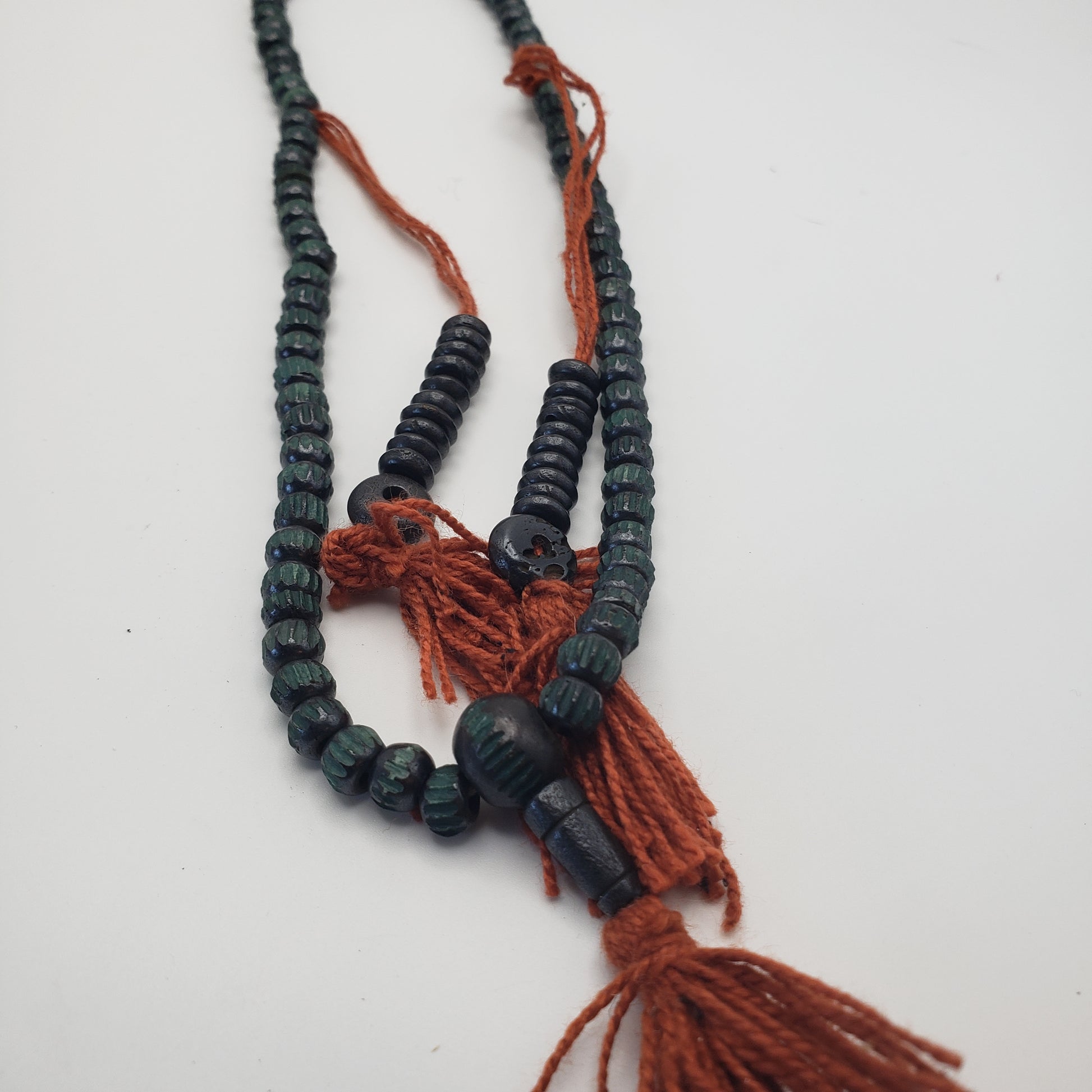 Dark Green Wood Mala