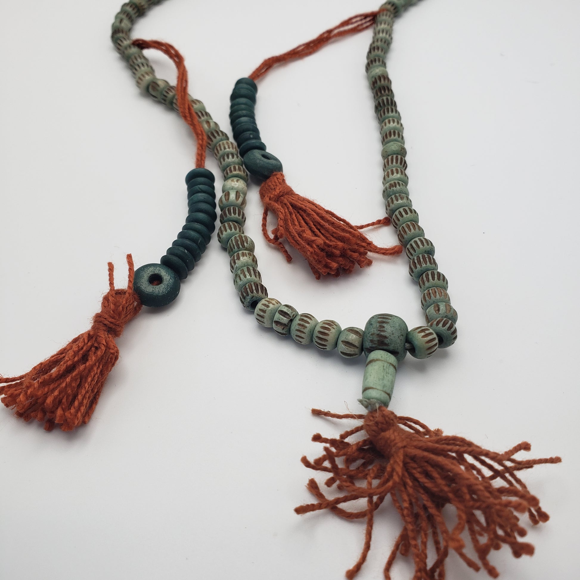 Light Green Wood Mala