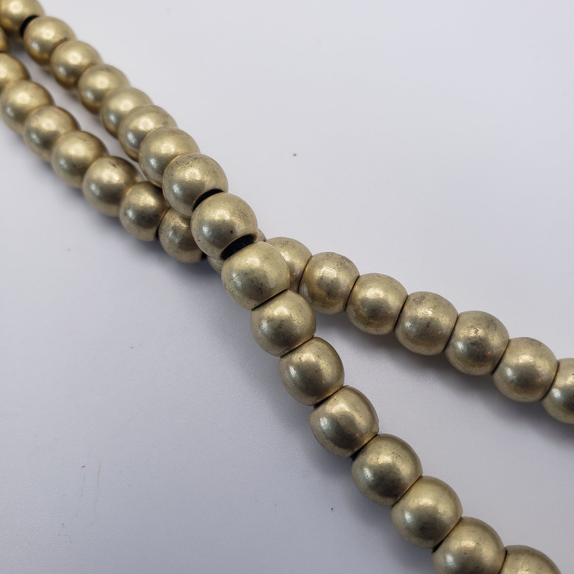 6mm Gold Metal Beads