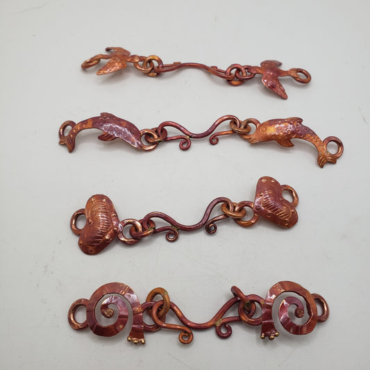 Handmade Copper Assorted Clasps
