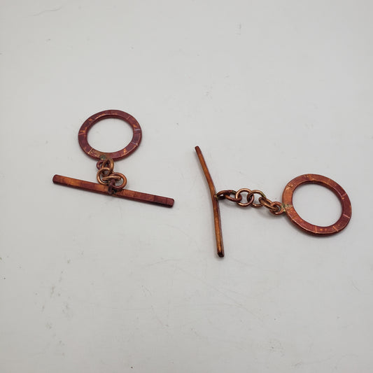 Handmade Copper Large Simple Carved Clasp