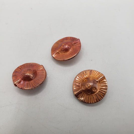 Handmade Copper Moon Bead
