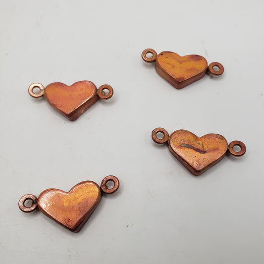 Handmade Copper Simple Heart Charm