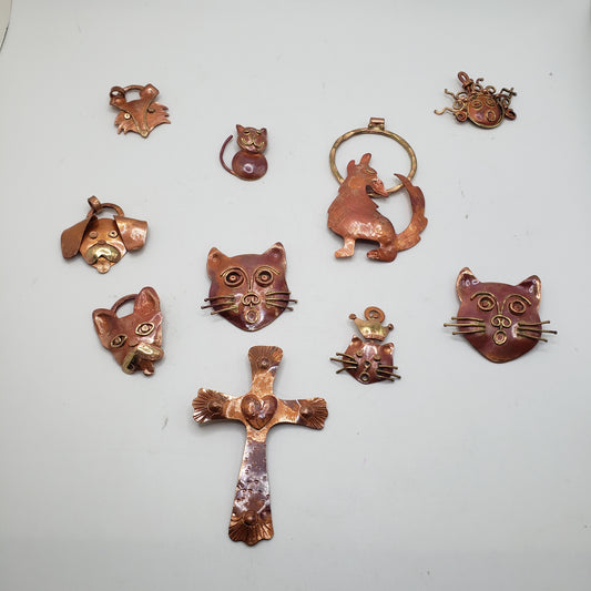 Handmade Copper Assorted Pendants