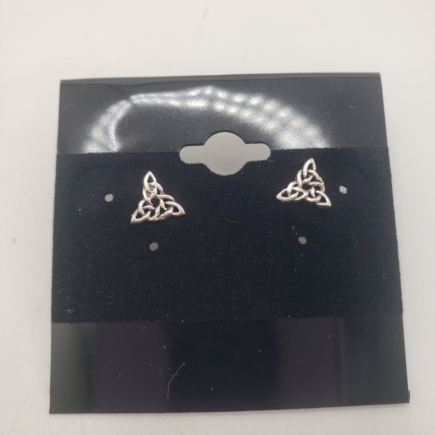 SS Celtic Triangle Knot Stud Earrings 7.99
