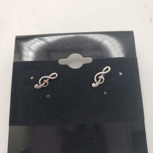 SS Music Note Stud Earrings 7.99