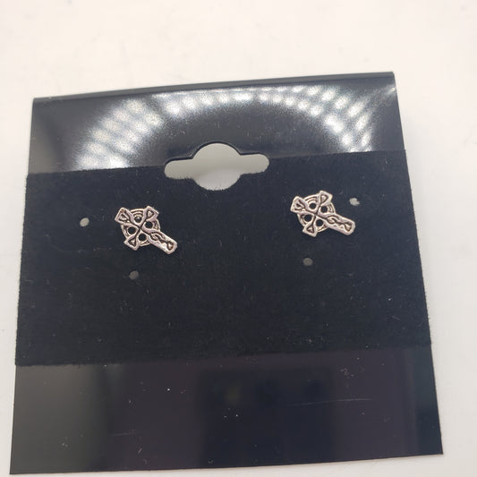 SS Celtic Cross Stud Earrings 7.99