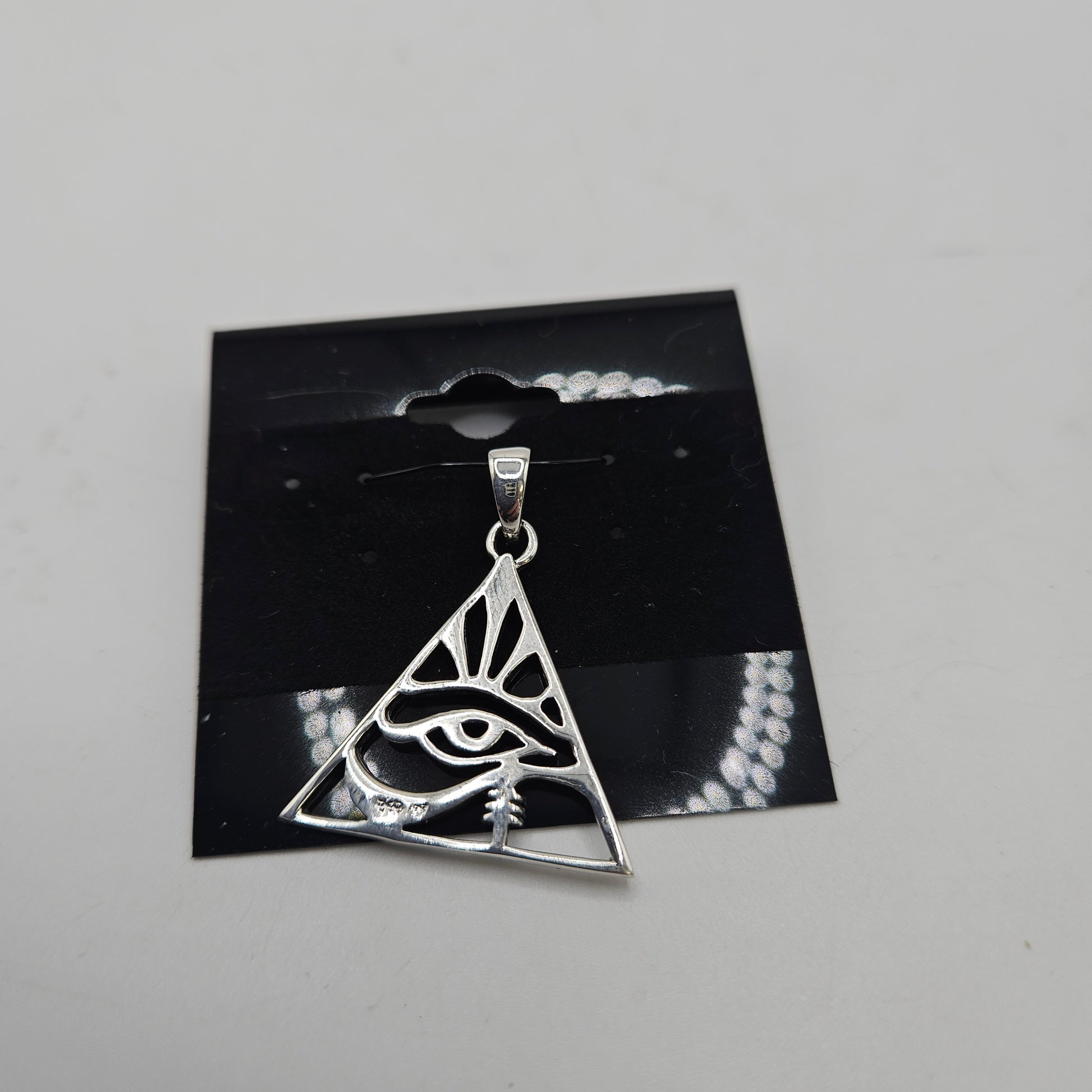 SS Egyptian Eye Triangle Pendant 28.99