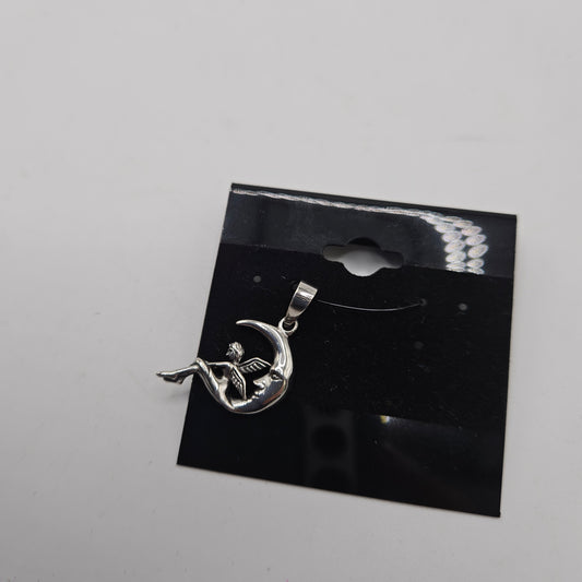 SS Fairy on Moon Pendant 18.99
