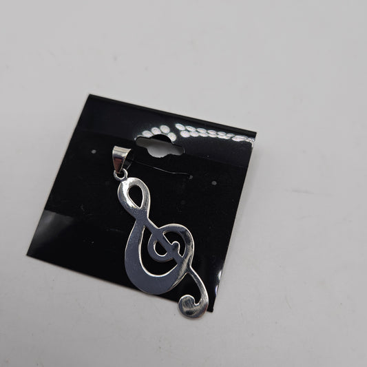 SS Music Note Pendant 21.99