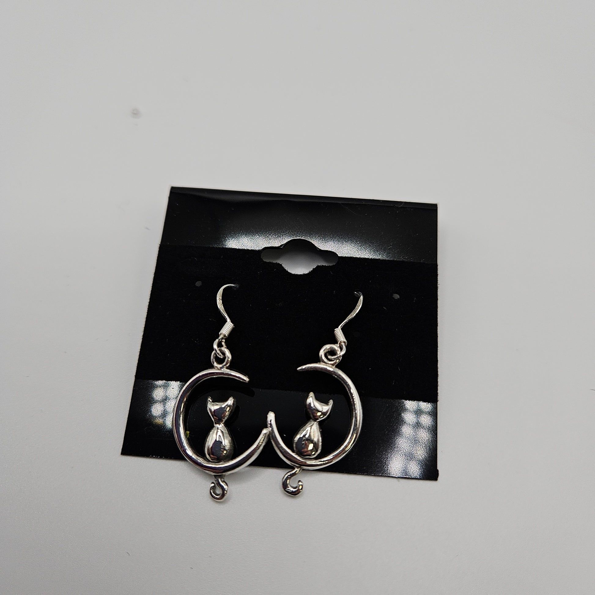 SS Cat in Moon Earrings 28.99
