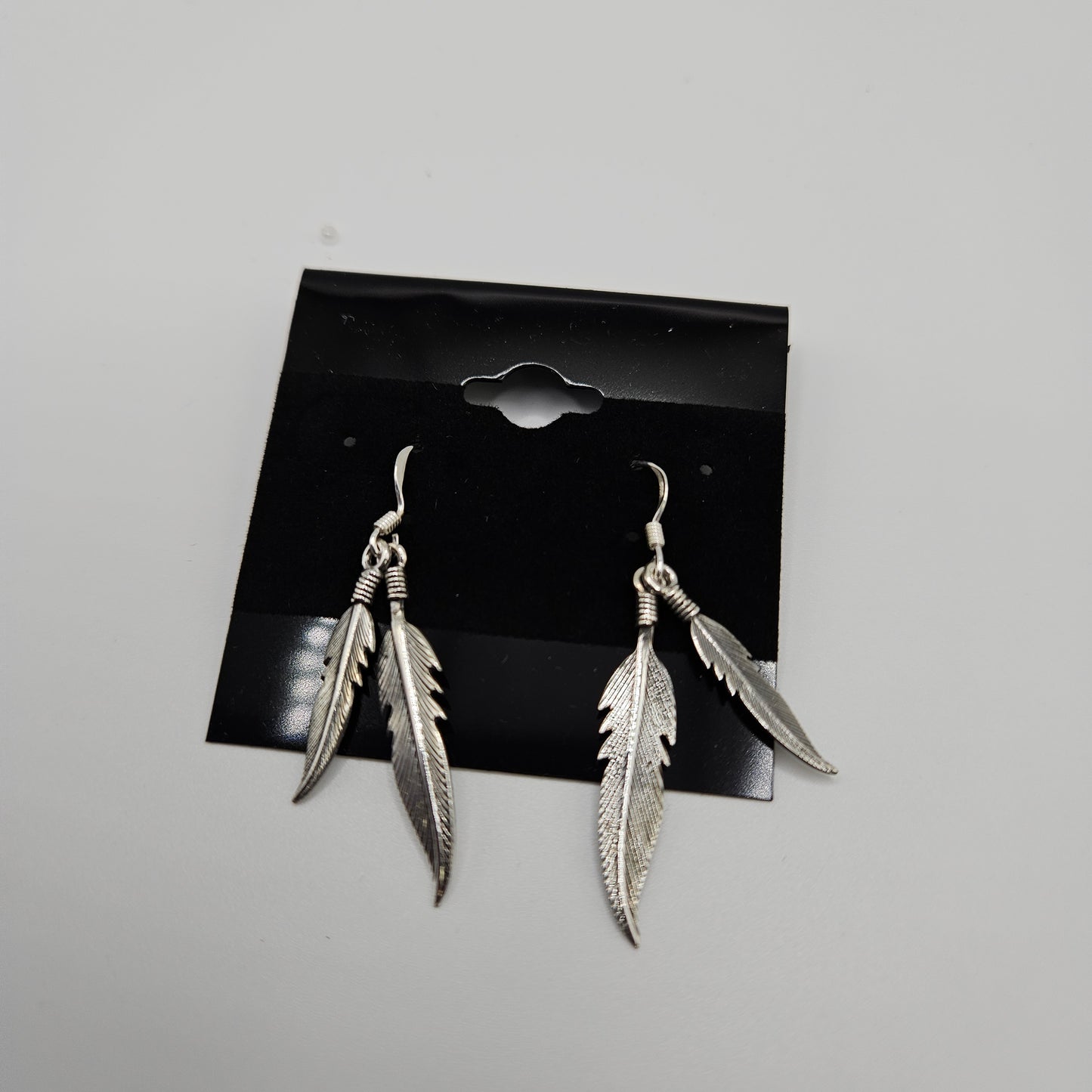 SS Double Feather Earrings 28.99