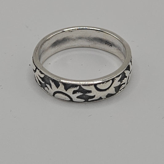 SS Sun Band Ring
