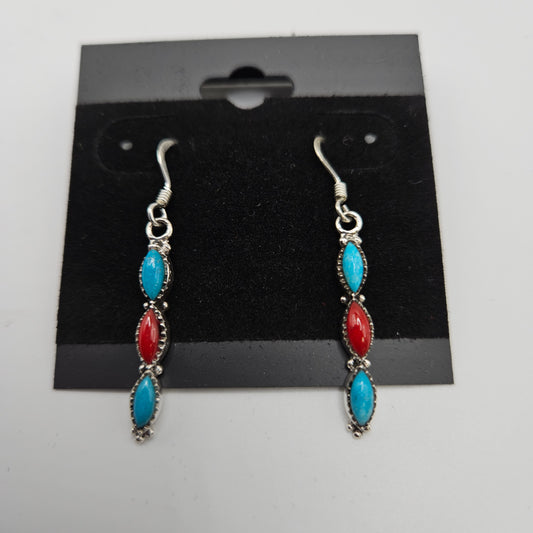 SS Red & Blue Earrings 26.99