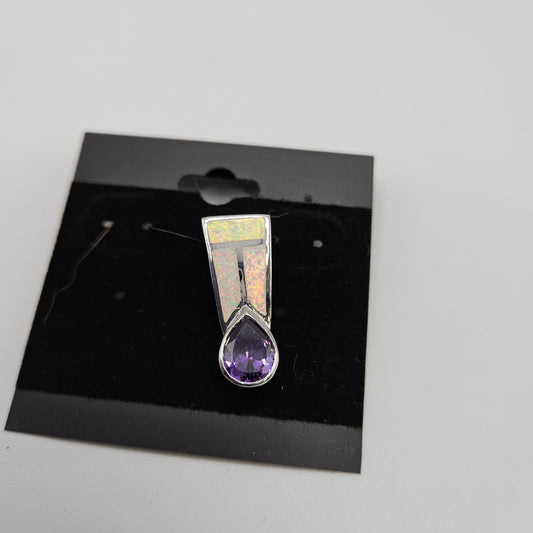 SS Opal & Amethyst Pendant 54.99