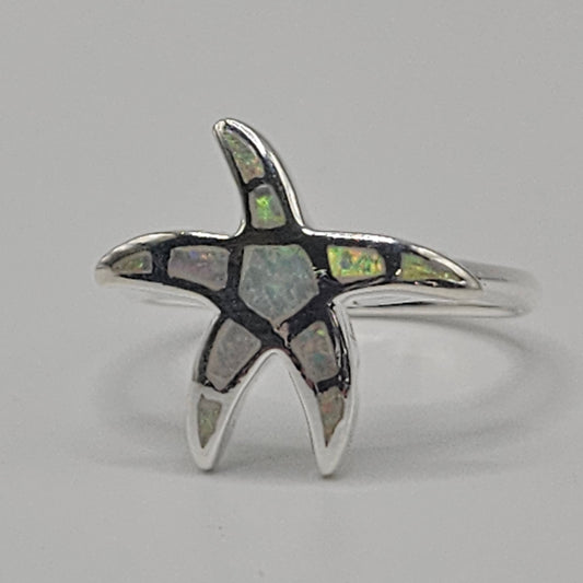 SS Opal Starfish Ring 28.99