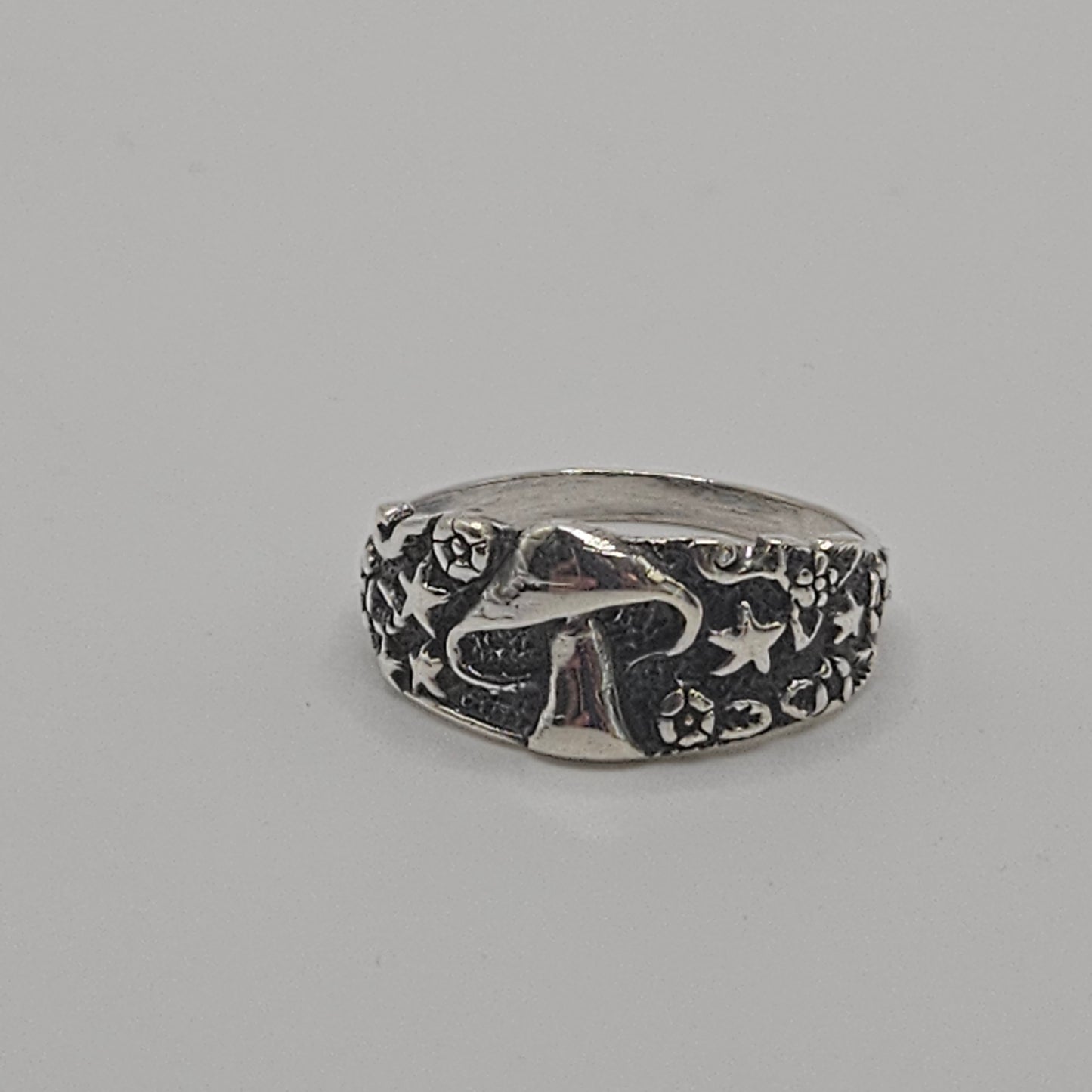 SS Turquoise Feather Ring 23.99