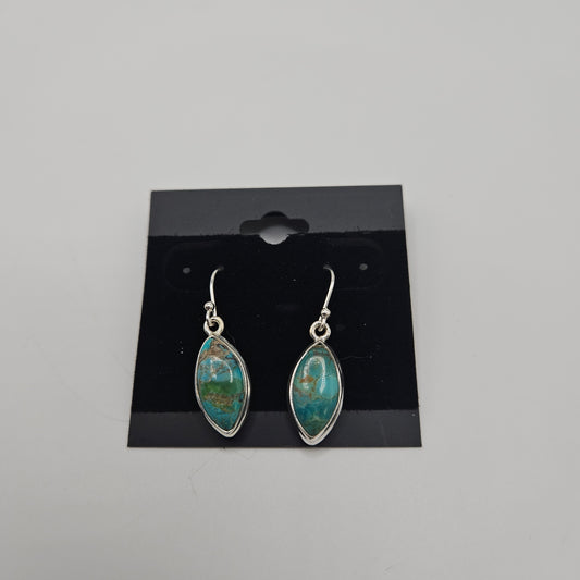 SS Turquoise Pointed Earrings 32.99
