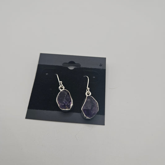 SS Rough Amethyst Earrings 41.99