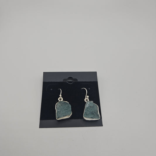 SS Rough Aquamarine Earrings 52.99