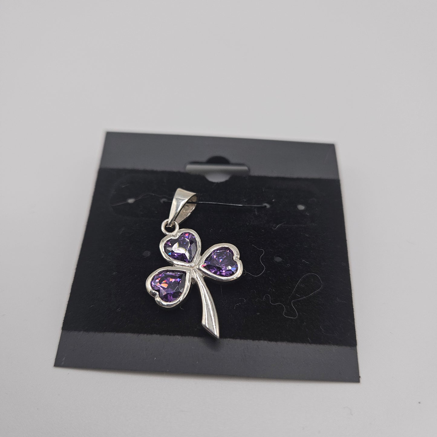 SS Purple Clover Pendant 26.99
