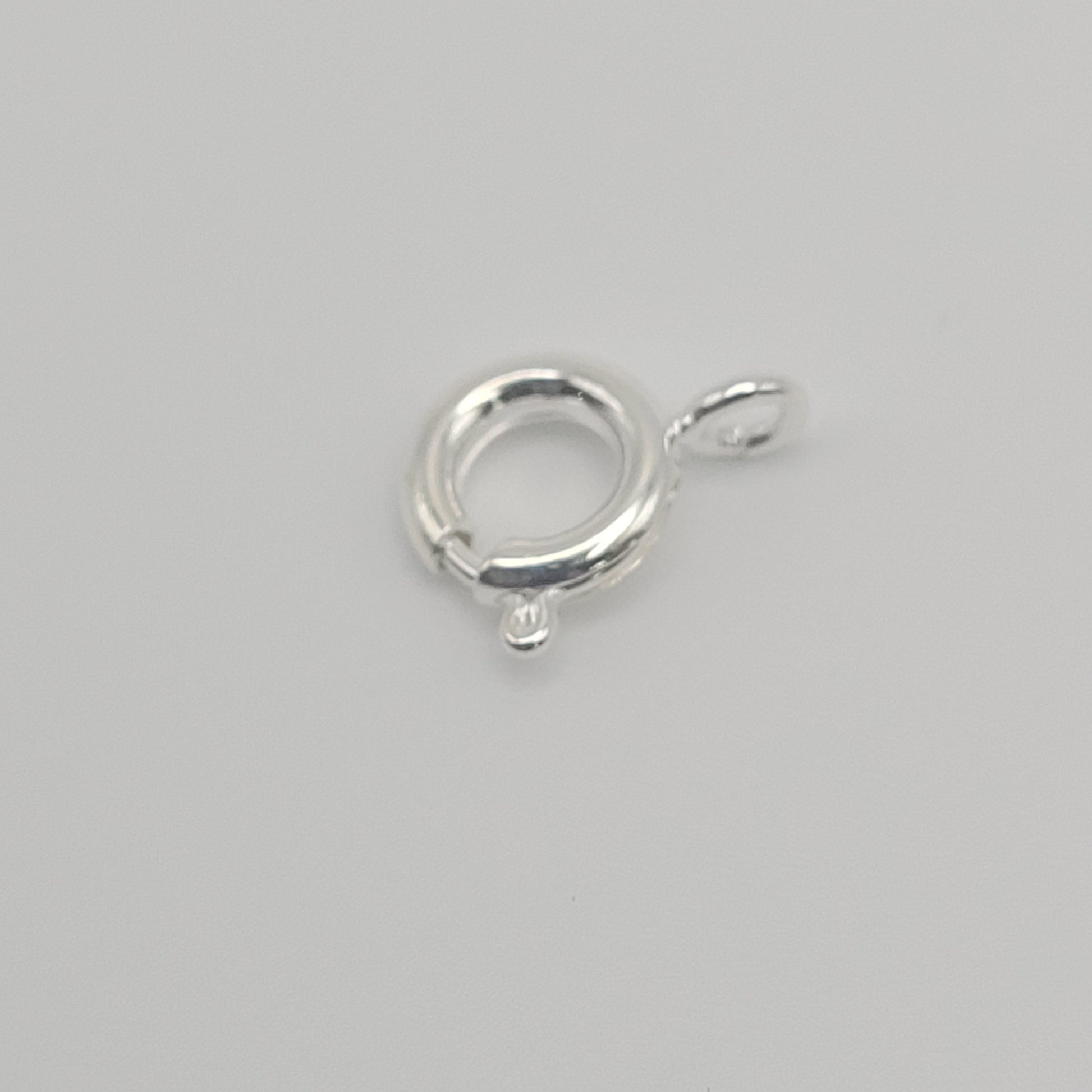 Silver Plated Spring Ring 7mm