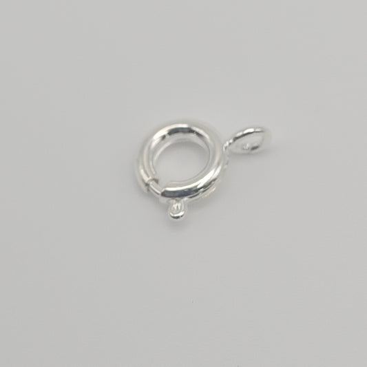 Silver Plated Spring Ring 7mm