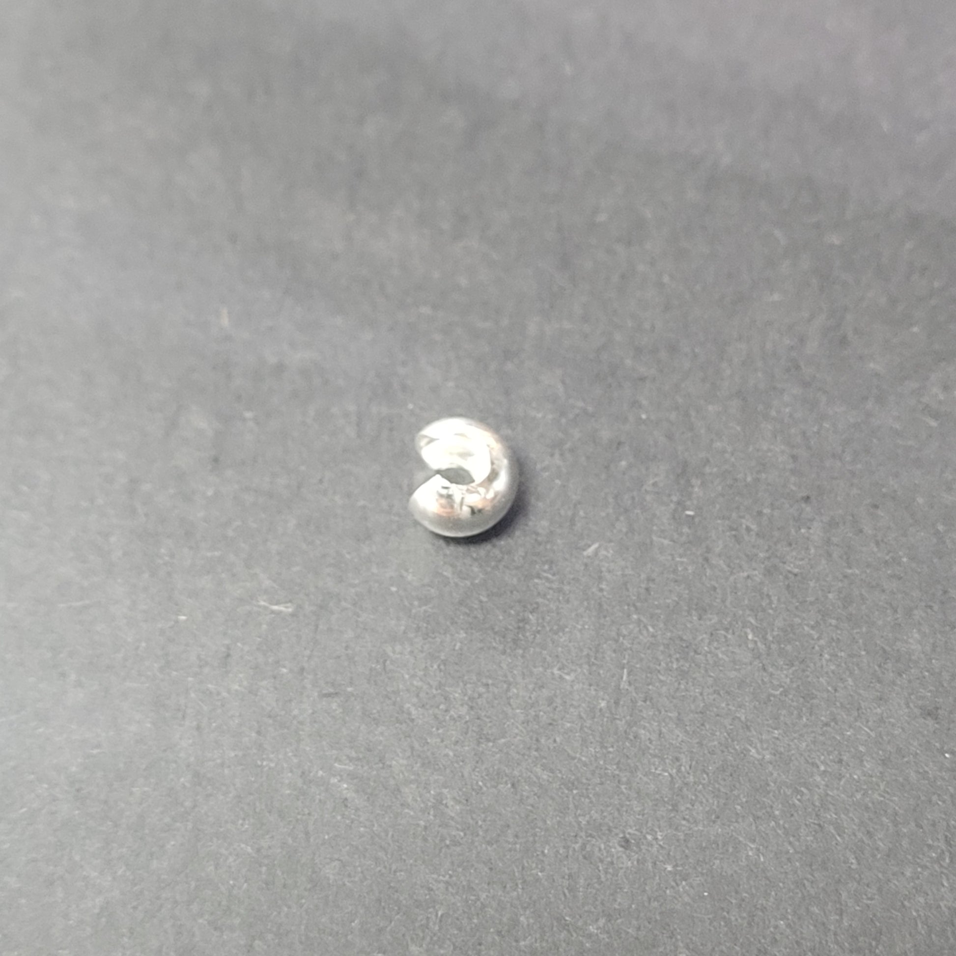 4mm Sterling Silver Crimp Cover