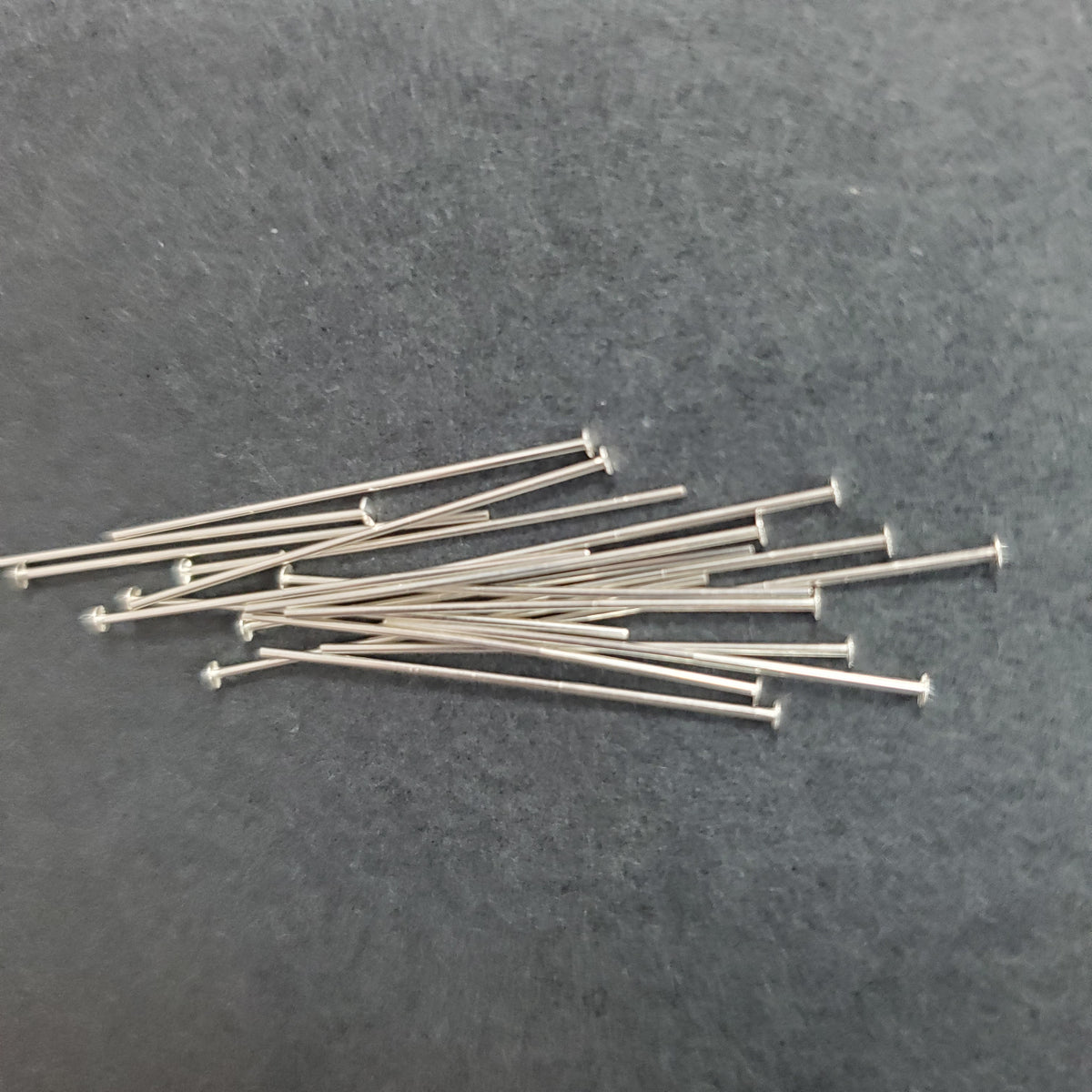 26 Gauge 1" Sterling Silver Head Pin 10PK