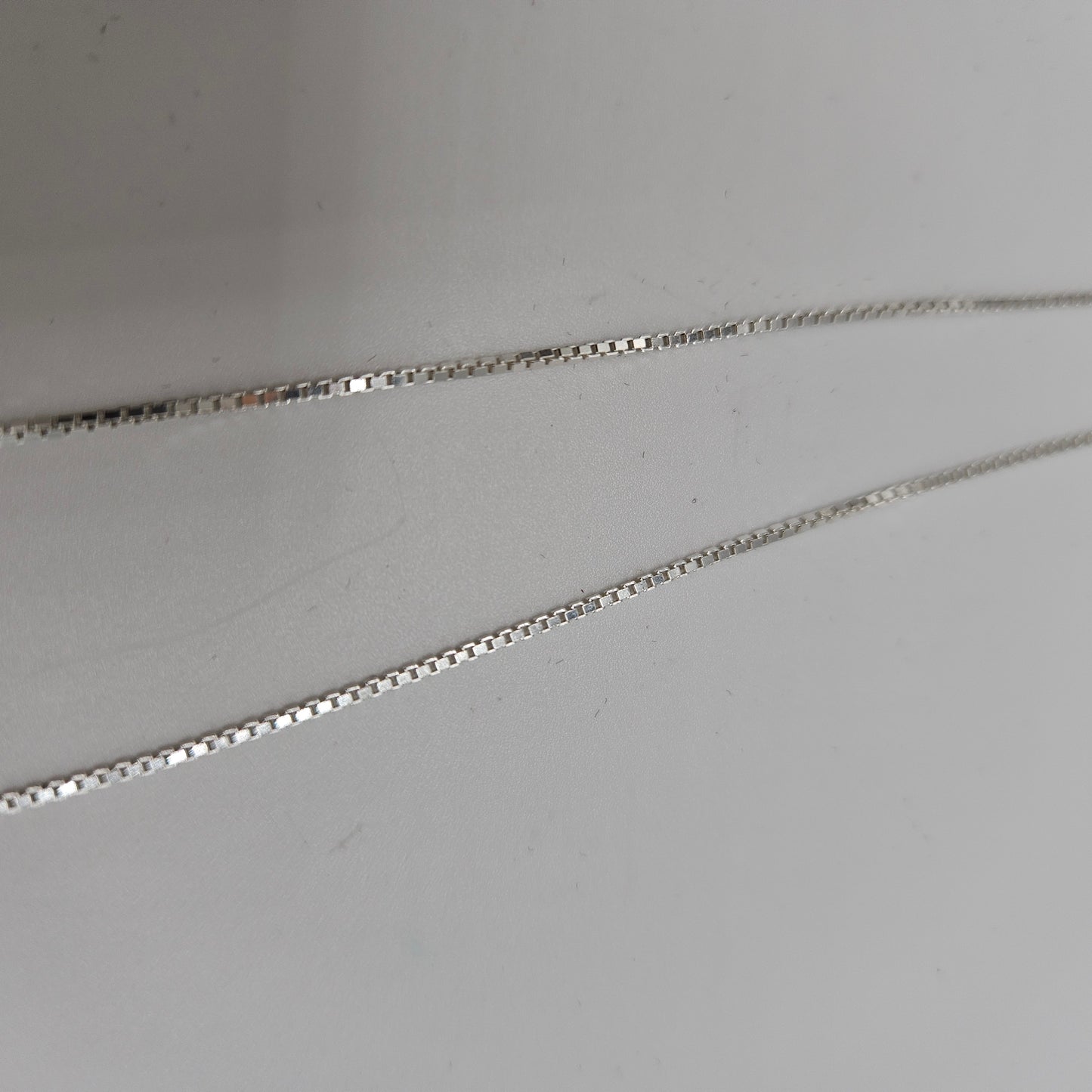 18 Inch Sterling Silver Box Chain.