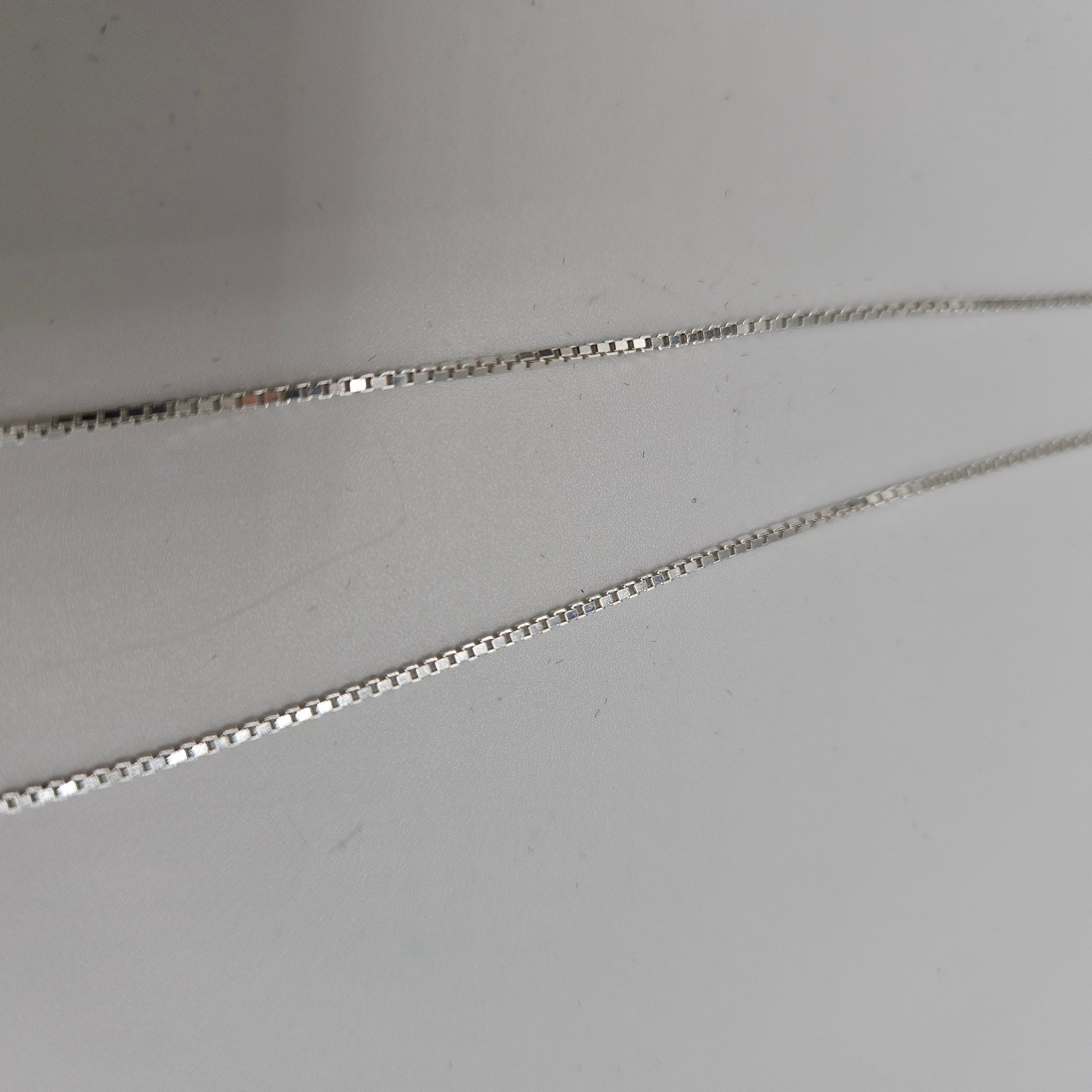 18 Inch Sterling Silver Box Chain.