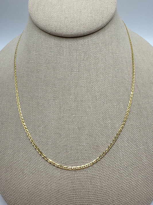 18” 14k Gold Curb Chain 2mm.